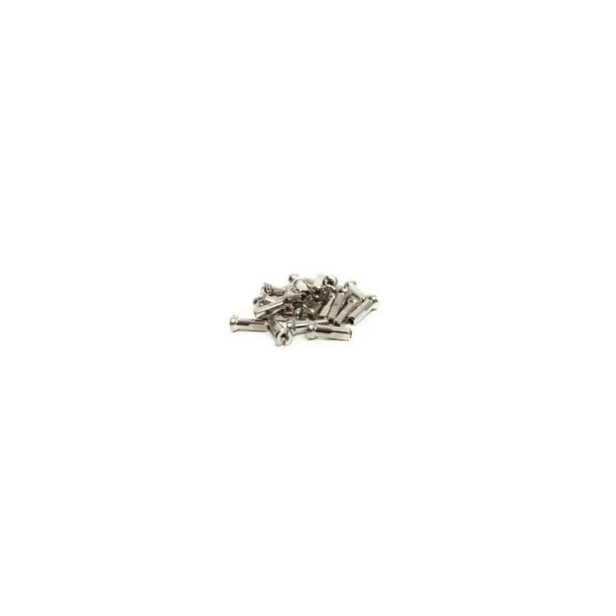 Brass Spoke Nipple 14G 14Mm Silver